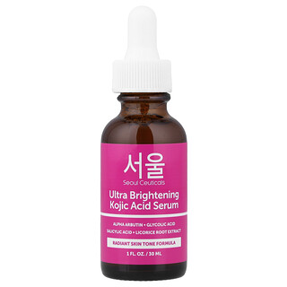 SeoulCeuticals, Ultra Brightening Kojic Acid Serum , 1 fl oz (30 ml)