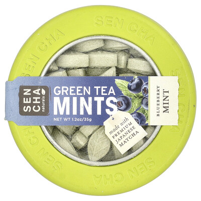 Sencha Naturals  Green Tea Mints  Blueberry Mint  1.2 oz (35 g)