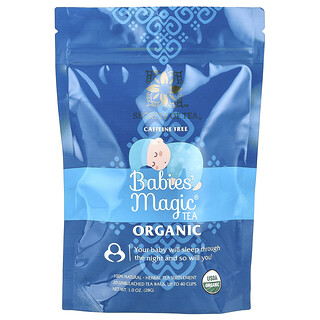 Secrets of Tea, Organic Babies' Magic® Tea, Té orgánico para bebés, Sin cafeína, 20 bolsitas de té sin blanquear, 28 g (1 oz)