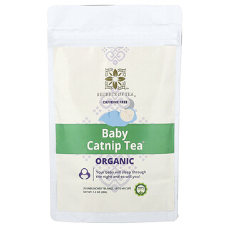 Secrets of Tea, 유기농 아기 Catnip Tea®, 카페인 무함유, 무표백 티백 20개, 28g(1oz)