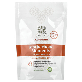Secrets of Tea, Motherhood Moments®, Fruit, Caffeine Free, 20 Tea Bags, 1.47 oz (41 g)