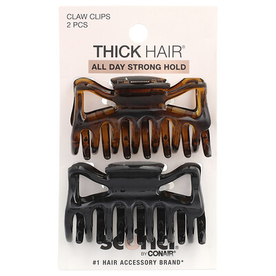 Scunci  Thick Hair®  Claw Clips  2 Pieces
