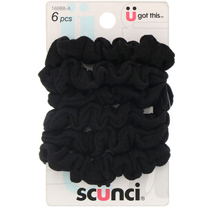 Scunci, Mini Twisters, Black, 6 Pieces отзывы покупателей