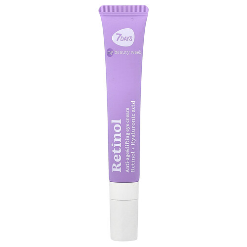 7Days Beauty, Retinol, Anti-Age & Lifting Eye Cream mit doppelter Wirkung, Anti-Aging- und Lifting-Augencreme mit doppelter Wirkung, 18 ml (0,6 fl. oz.)