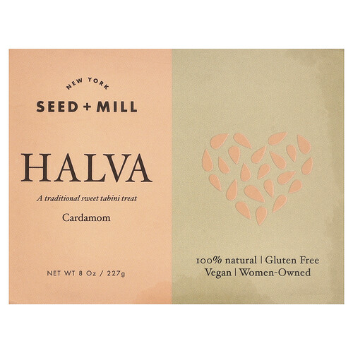 Seed + Mill, Halva, Cardamom, Kardamom, 227 g (8 oz.)