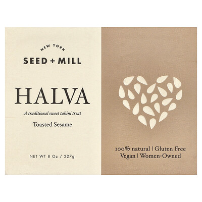 Seed + Mill, Halva, Sésamo tostado, 227 g (8 oz)
