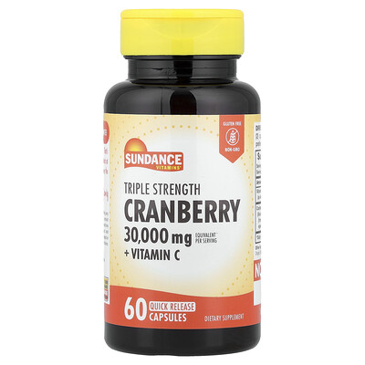 Sundance Vitamins, Arándano rojo, 60 cápsulas de liberación rápida