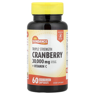 Sundance Vitamins, Canneberge, 60 capsules à libération rapide