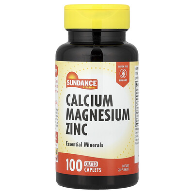 Sundance Vitamins Calcium Magnesium Zinc 100 Coated Caplets