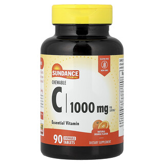 Sundance Vitamins, Chewable C, Natural Orange, 90 Chewable Tablets (500 mg per Tablet)