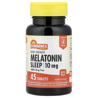 Sundance Vitamins, Melatonina para dormir, 45 comprimidos