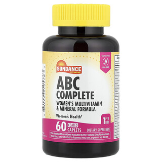 صندانس فيتامينز‏, ABC Complete ، تركيبة معدنية متعددة الفيتامينات للنساء ، 60 قرص مغلف