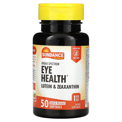 Sundance Vitamins  Broad Spectrum Eye Health  50 Quick Release Softgels
