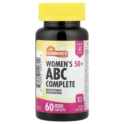 Product Image for Sundance Vitamins, Women's 50+, ABC Complete Multivitamin Multimineral, 60 Coated Caplets