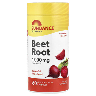 Sundance Vitamins, Bietenwortel, 60 snelwerkende capsules (500 mg per capsule)
