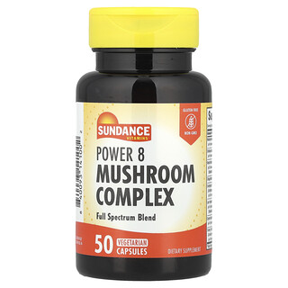 Sundance Vitamins, Complexo de Cogumelos Power 8, 50 Cápsulas Vegetarianas