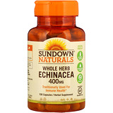Sundown Naturals, Эхинацея, 400 мг, 100 капсул отзывы