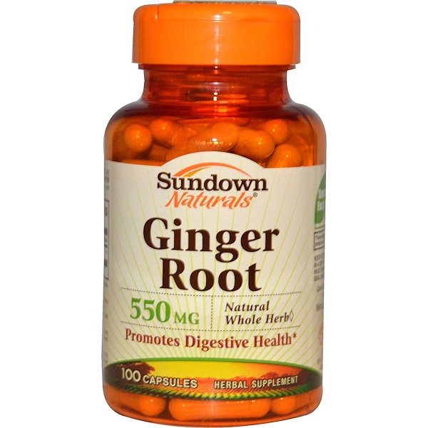 Sundown Naturals, Ginger Root, 550 mg, 100 Capsules (Discontinued Item) 