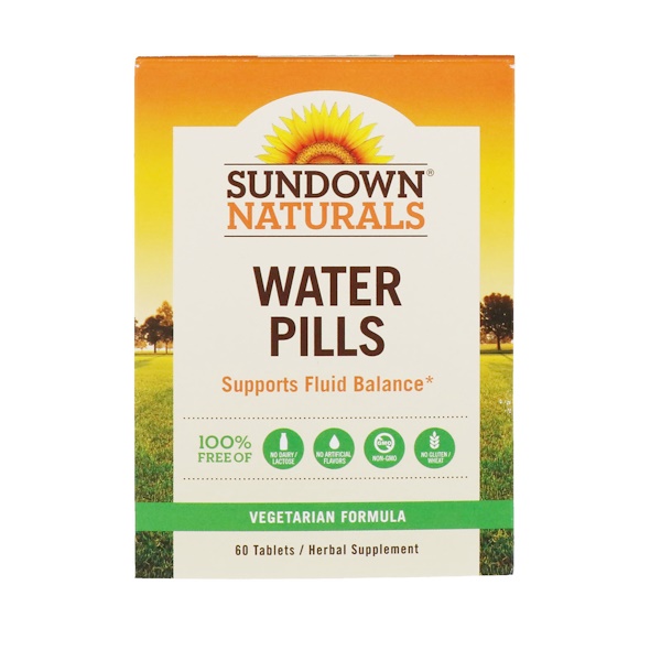 Sundown Naturals, Water Pills, 60 Tablets