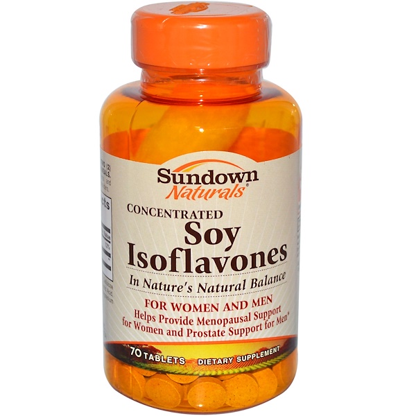 Sundown Naturals, Concentrated Soy Isoflavones for Women and Men, 70 Tablets (Discontinued Item) 