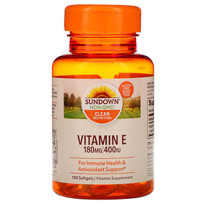 Отзывы о Сандаун Нэчуралс, Vitamin E, 180 mg (400 IU), 100 Softgels