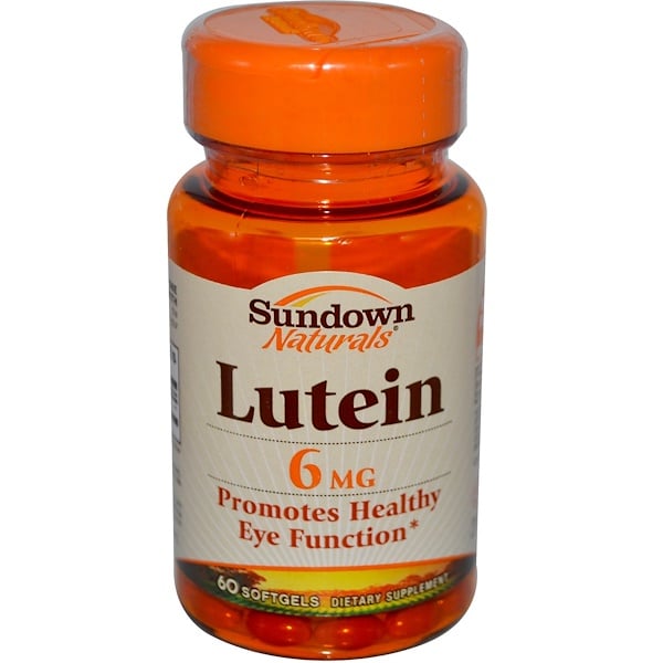 Sundown Naturals, Lutein, 6 mg, 60 Softgels (Discontinued Item) 
