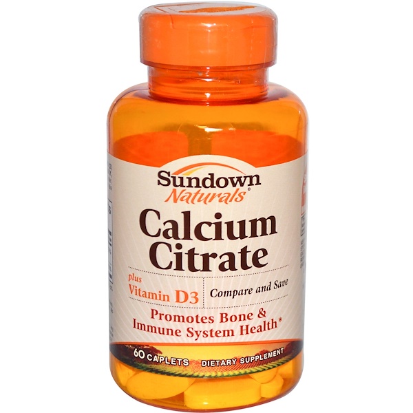 Sundown Naturals, Calcium Citrate, 60 Caplets (Discontinued Item) 