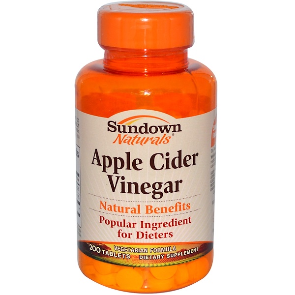 Sundown Naturals, Apple Cider Vinegar, 200 Tablets (Discontinued Item) 