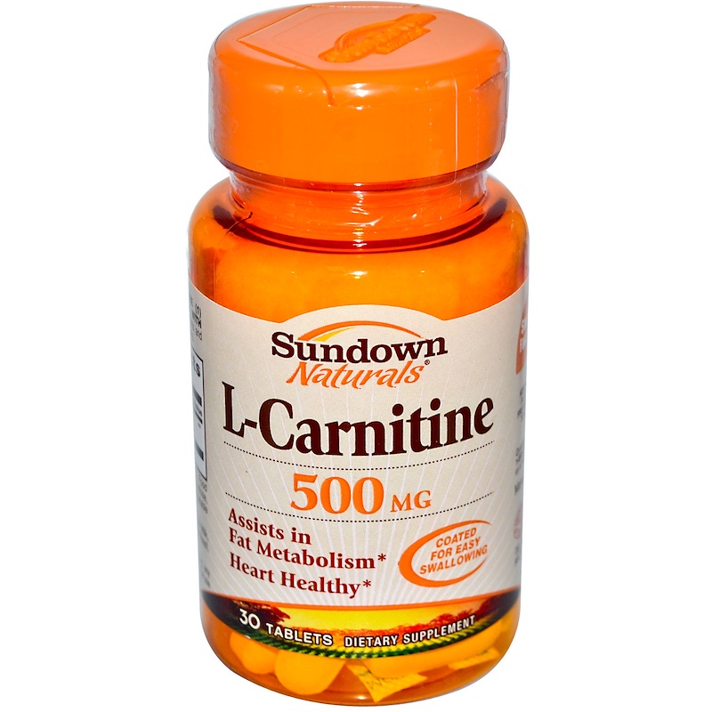 Sundown Naturals, LCarnitine, 500 mg, 30 Tablets iHerb