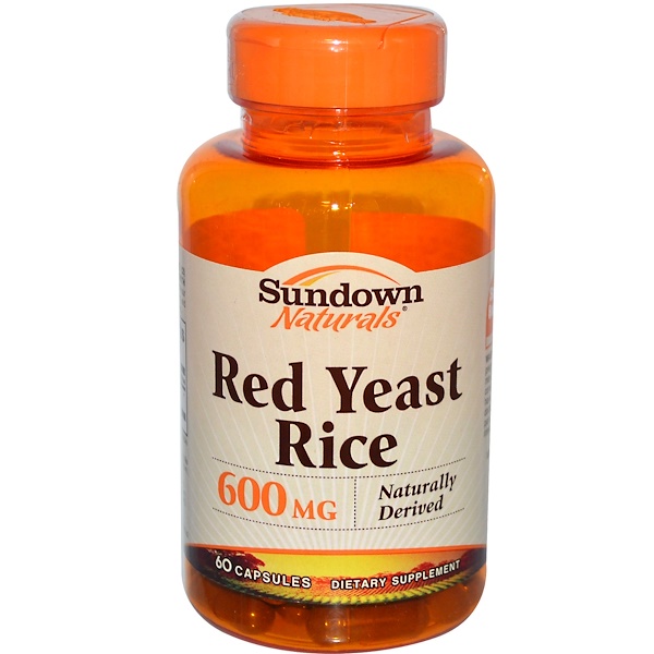 Sundown Naturals, Red Yeast Rice, 600 mg, 60 Capsules (Discontinued Item) 