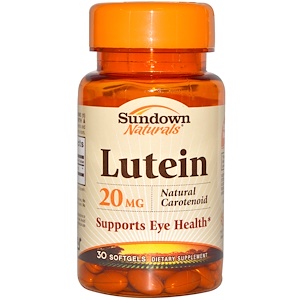 Отзывы о Сандаун Нэчуралс, Lutein, 20 mg, 30 Softgels