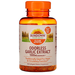 Отзывы о Сандаун Нэчуралс, Odorless Garlic Extract, 1,000 mg, 250 Softgels