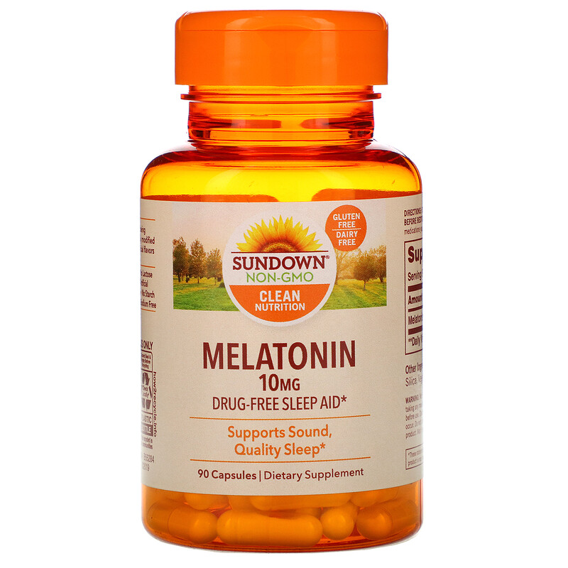 Sundown Naturals Melatonin 10 Mg 90 Capsules Iherb 