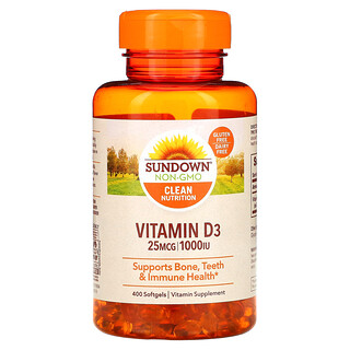 Sundown Naturals, Vitamina D3, 25 mcg (1.000 UI), 400 capsule moi