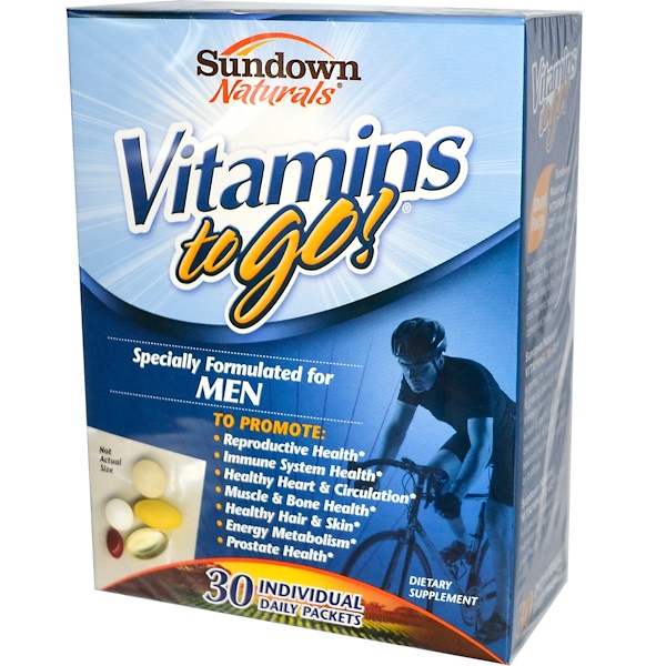 Sundown Naturals, Vitamins To Go! for Men 30 Individual Daily Packets (Discontinued Item) 