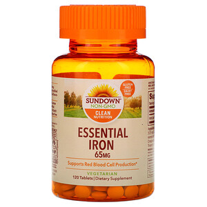 Отзывы о Сандаун Нэчуралс, Essential Iron, 65 mg, 120 Tablets