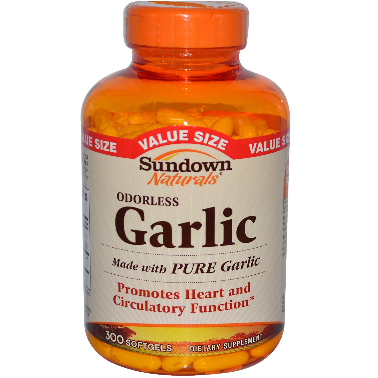 Sundown Naturals, Odorless Garlic, 300 Softgels iHerb