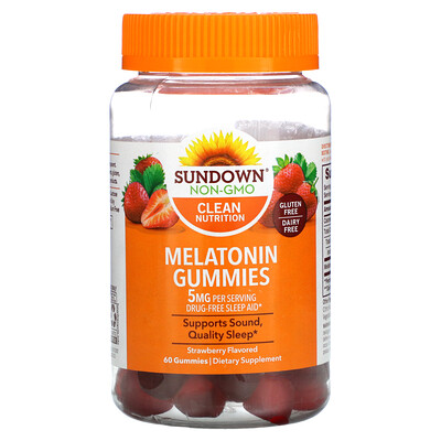 

Sundown Naturals Melatonin Gummies Strawberry 2.5 mg 60 Gummies