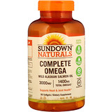 Sundown Naturals, Полная Омега, 1400 мг, 90 мягких желатиновых капсул отзывы