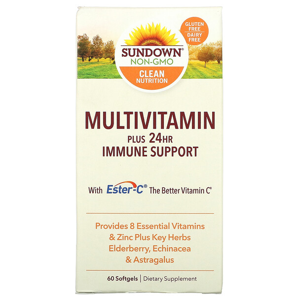 Multivitamin, Plus 24HR Immune Support, 60 Softgels
