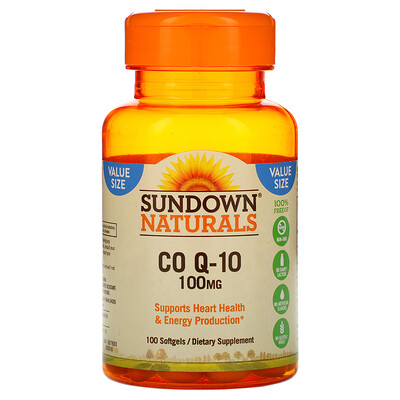 

Sundown Naturals Коэнзим Q-10, 100 мг, 100 гелевых капсул