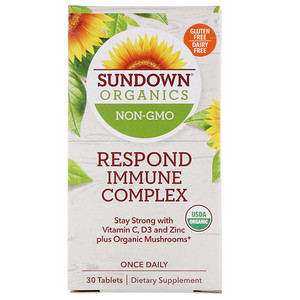 Отзывы о Sundown Organics, Respond Immune Complex, 30 Tablets