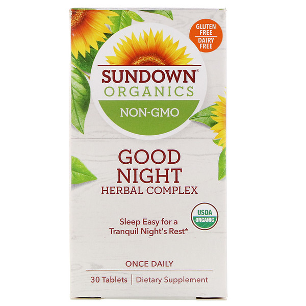 Sundown Organics, Good Night Herbal Complex, 30 Tablets iHerb