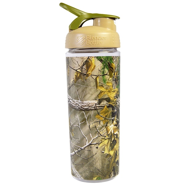 Blender Bottle, BlenderBottle, SportMixer, Signature Sleek, Brown/Green