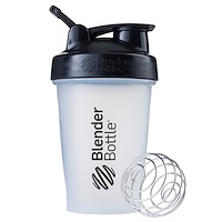 BlenderBottle, классическая с петелькой, прозрачная/черная, 20 унций - изображение