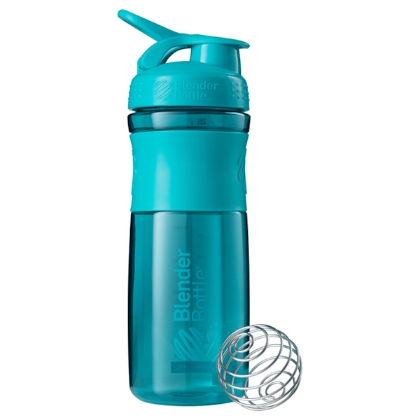 Blender Bottle, BlenderBottle, SportMixer Tritan Grip, Moss Teal, 28 oz