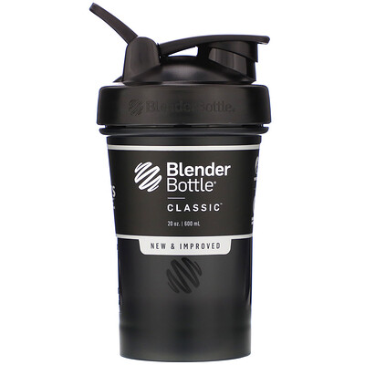 Blender Bottle Classic With Loop, Black, 20 oz