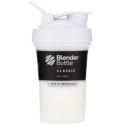 Blender Bottle Classic With Loop, White, 20 oz