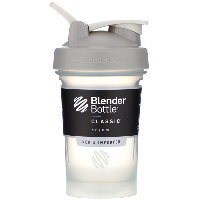 Blender Bottle, Classic With Loop, Pebble Grey, 20 oz iHerb