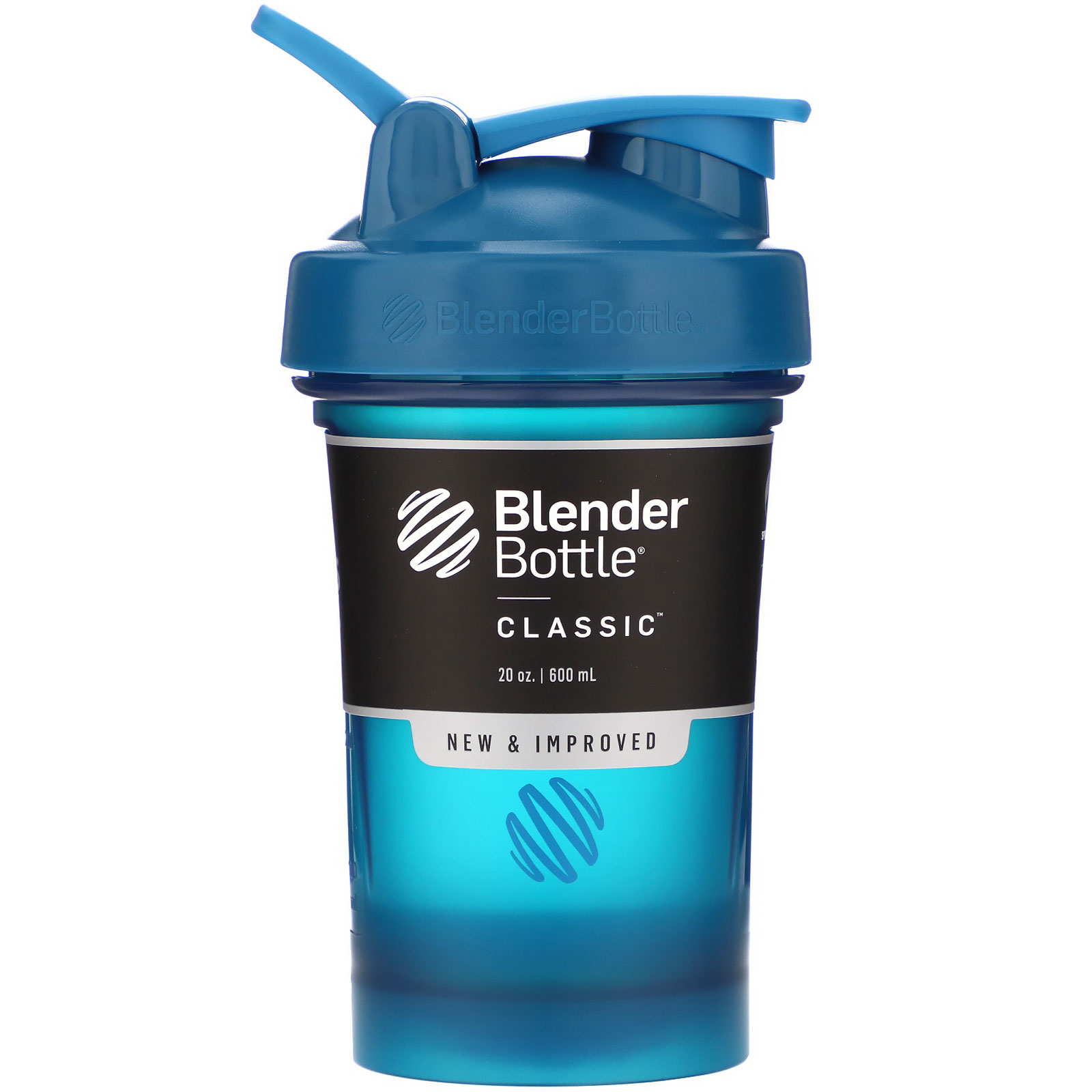 Blender Bottle, Classic With Loop, Ocean Blue, 20 oz iHerb